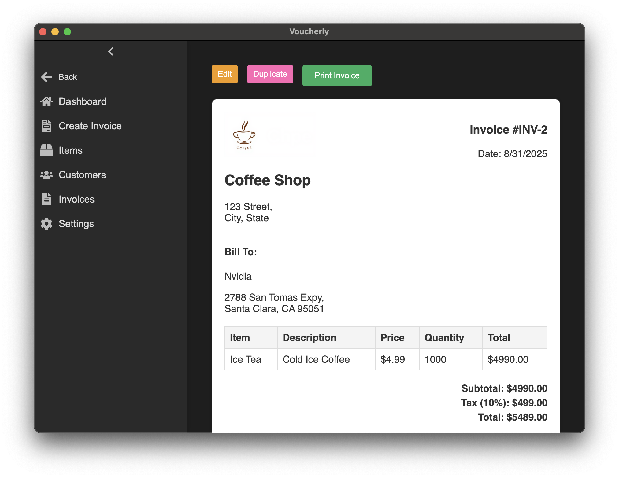 Lovely Invoices
